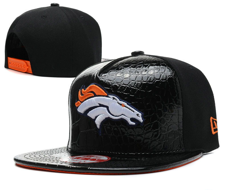 Denver Broncos Black Snapback Hat SD